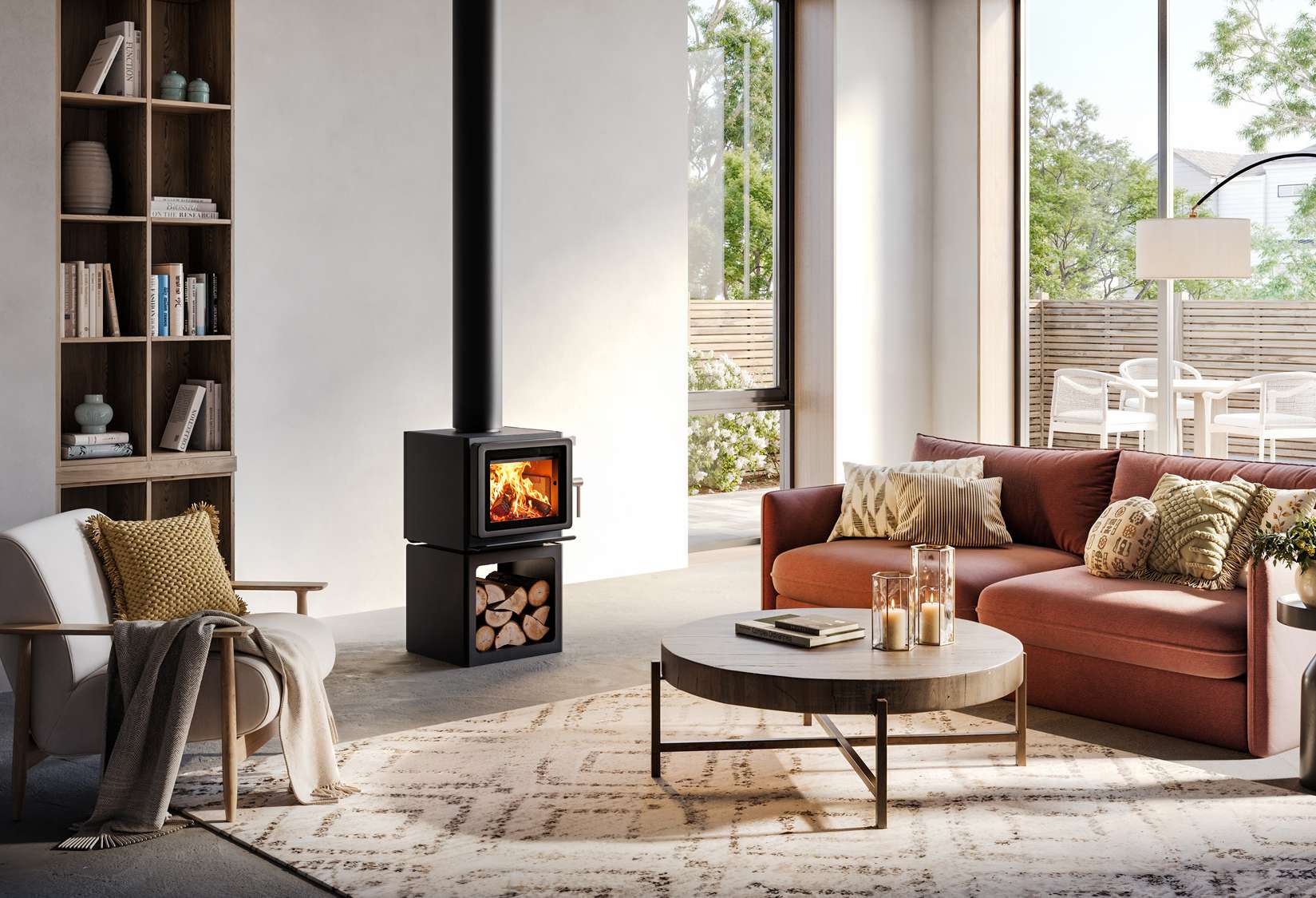 Blaze Z1 woodstacker combustion heater