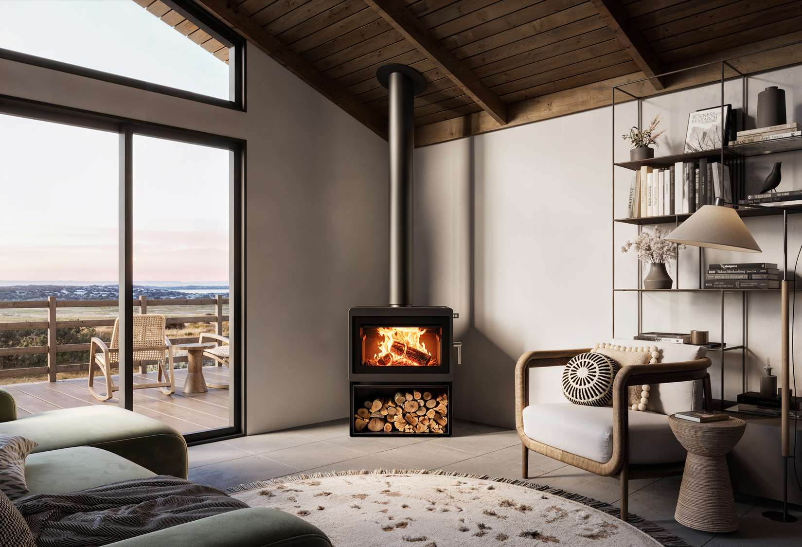 Blaze Z3 woodstacker combustion heater