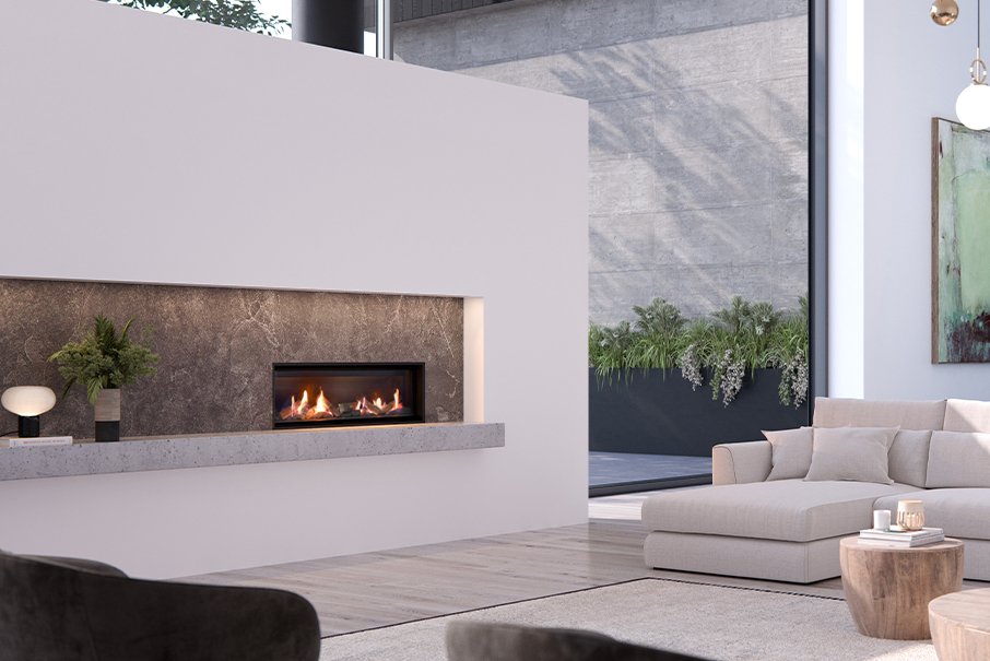 Real Flame Gas Fireplace Element MK2